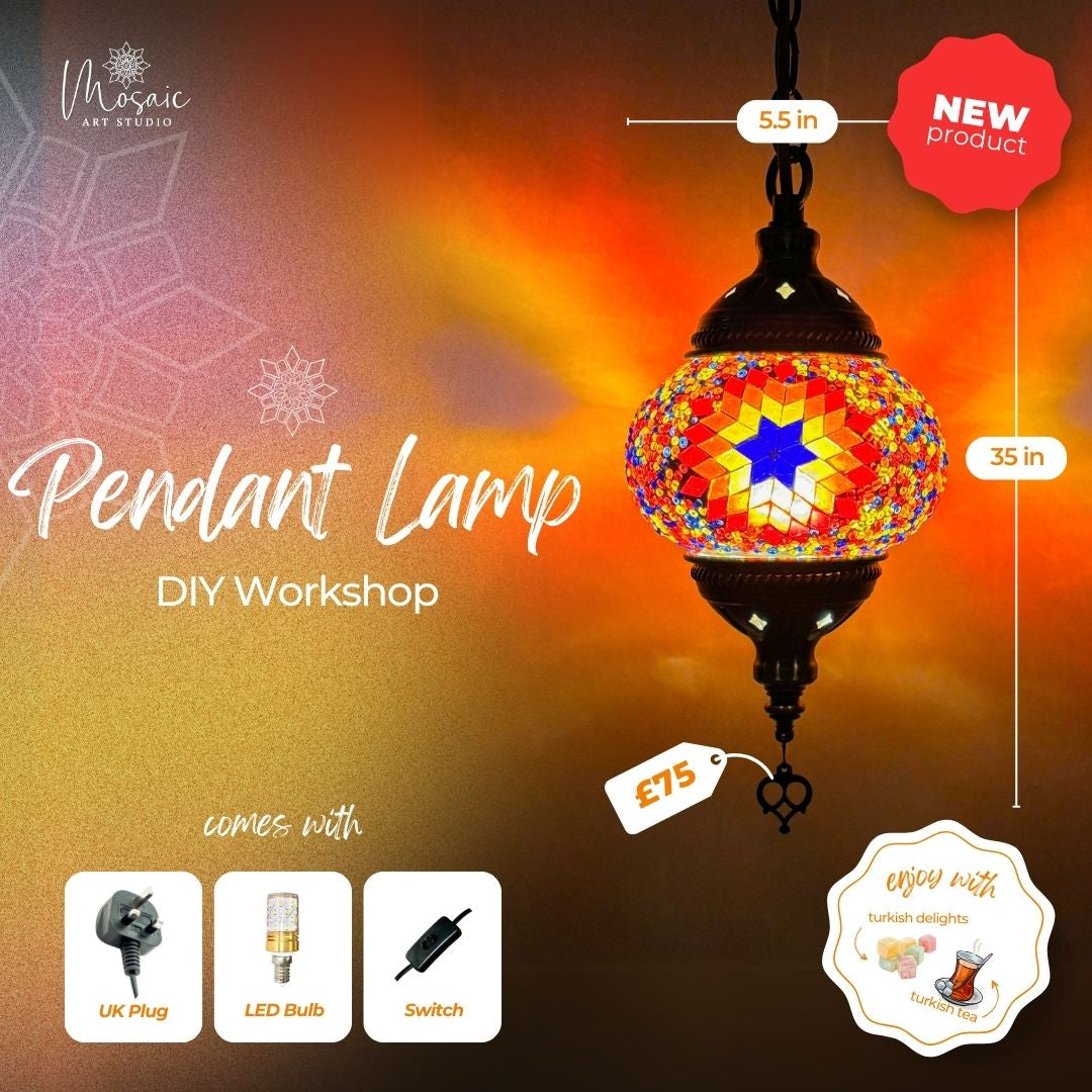 pendant mosaic lamp